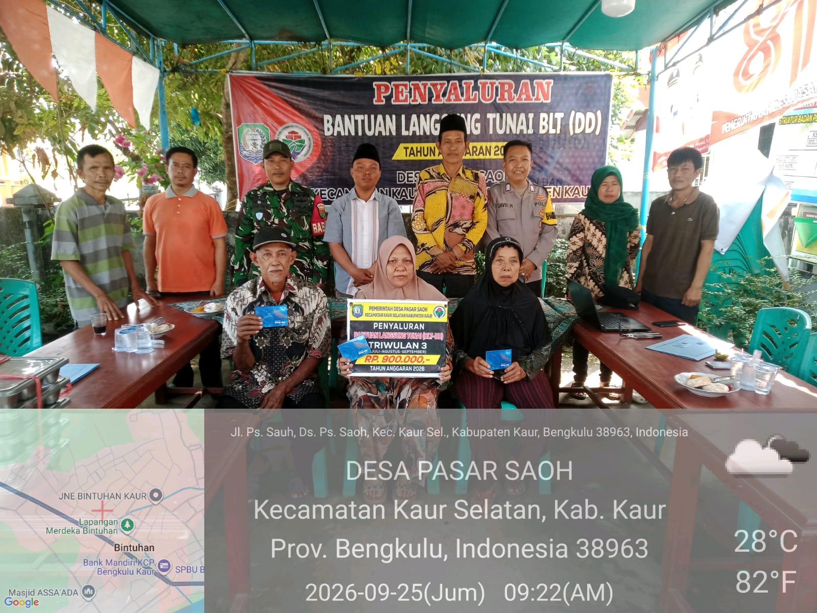 Pemdes Pasar Saoh Salurkan BLT-DD Tahap III Kepada 4 KPM, Berikut Himbauan Kades…