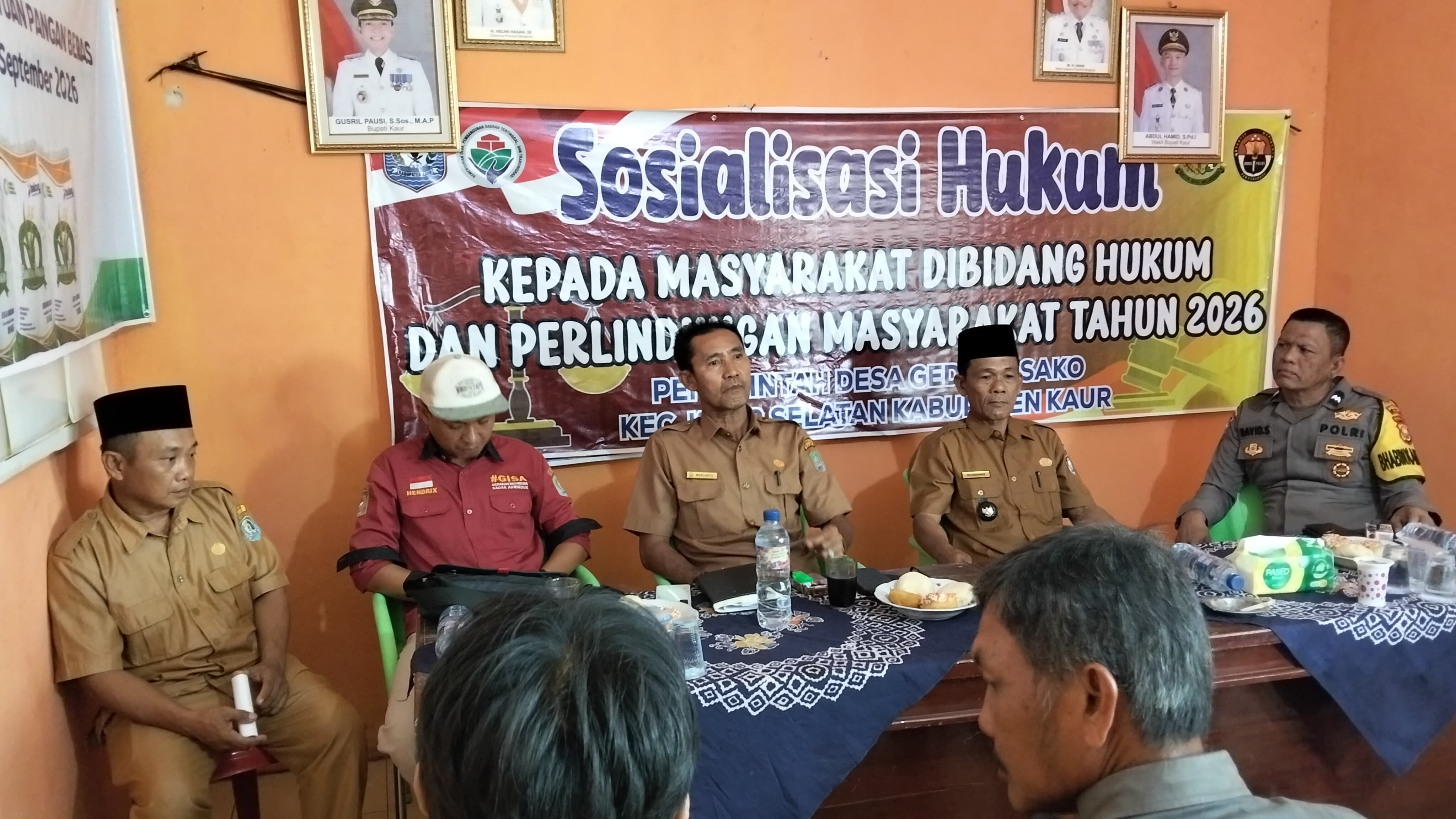 Edukasi Sadar Hukum, Pemdes Gedung Sako Tekankan Transparansi Dana Desa dan Ketertiban Agraria