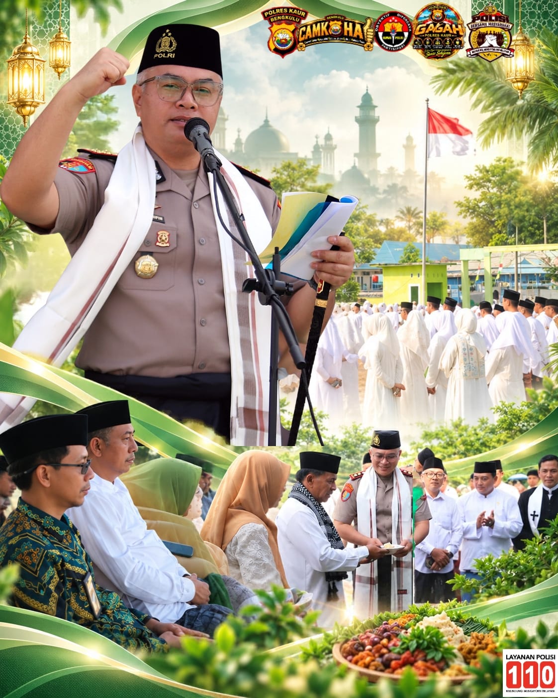 Pimpin Upacara Hari Santri 2026, Kapolres Kaur Ajak Santri Jadi Pilar Persatuan Menuju Indonesia Emas